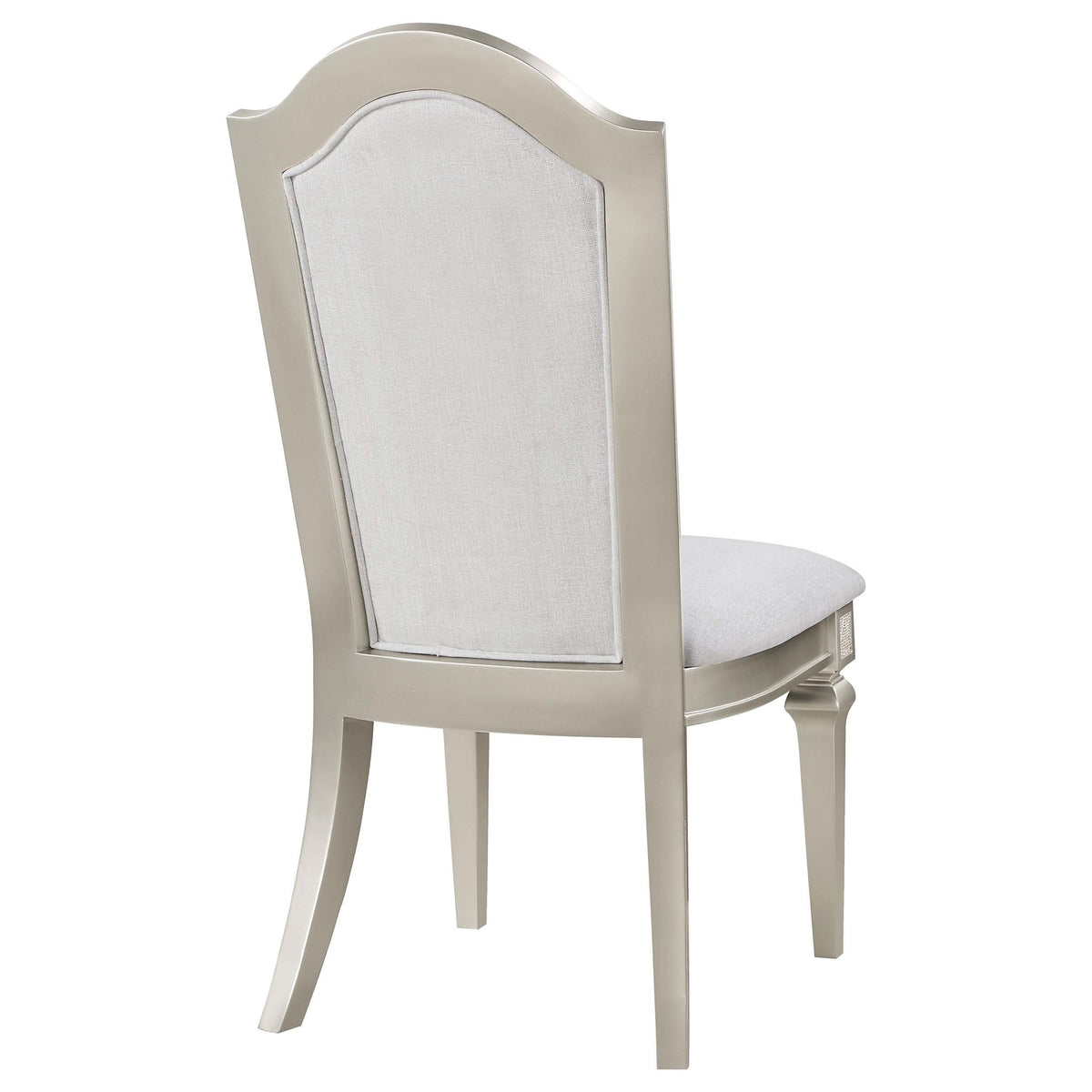 Silla de comedor Evangeline Wood de roble plateado (juego de 2)