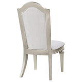 Silla de comedor Evangeline Wood de roble plateado (juego de 2)