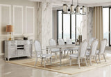 Silla de comedor Evangeline Wood con brazos en roble plateado (juego de 2)