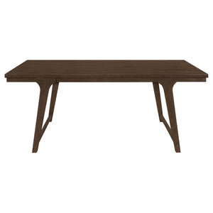 Juego de mesa de comedor rectangular Reynolds de 6 piezas en roble marrón