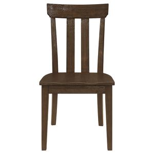 Juego de mesa de comedor rectangular Reynolds de 6 piezas en roble marrón