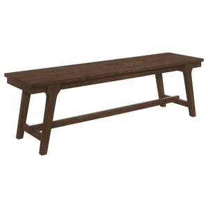 Juego de mesa de comedor rectangular Reynolds de 6 piezas en roble marrón