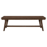 Juego de mesa de comedor rectangular Reynolds de 6 piezas en roble marrón