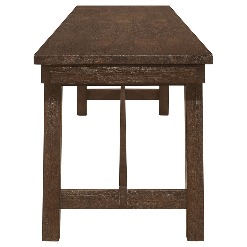 Juego de mesa de comedor rectangular Reynolds de 6 piezas en roble marrón