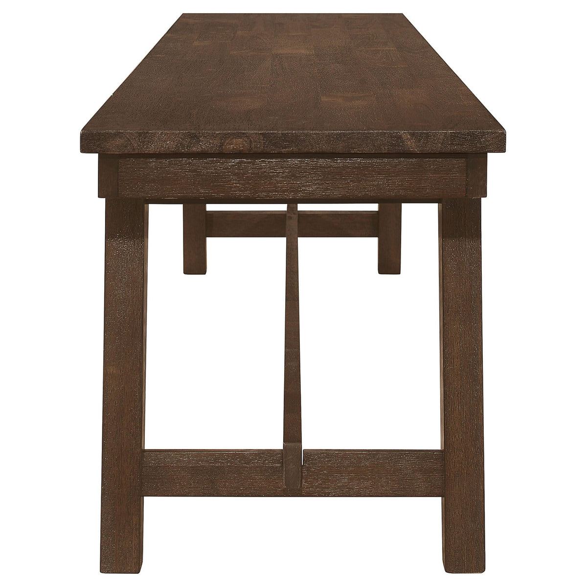 Juego de mesa de comedor rectangular Reynolds de 6 piezas en roble marrón