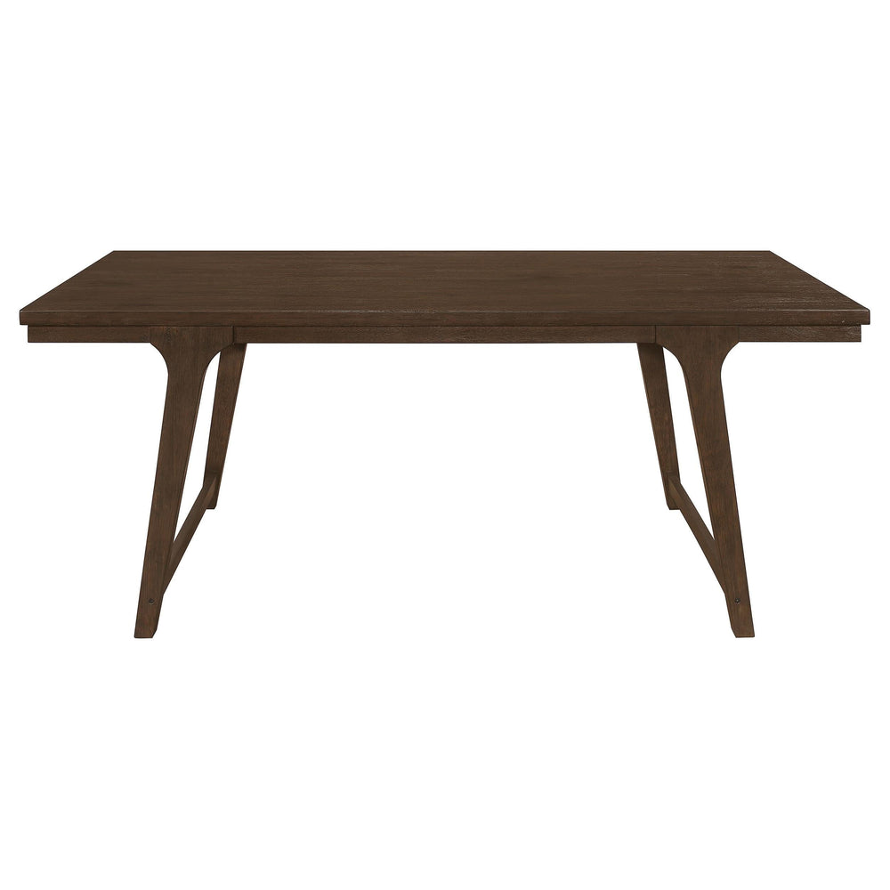 Juego de mesa de comedor rectangular Reynolds de 7 piezas en roble marrón