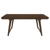 Juego de mesa de comedor rectangular Reynolds de 7 piezas en roble marrón