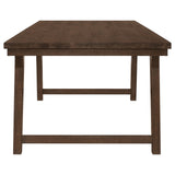 Juego de mesa de comedor rectangular Reynolds de 7 piezas en roble marrón