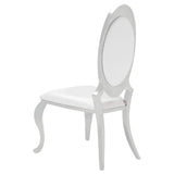 Juego de comedor Antoine de 5 piezas con tapa de vidrio rectangular, cromado