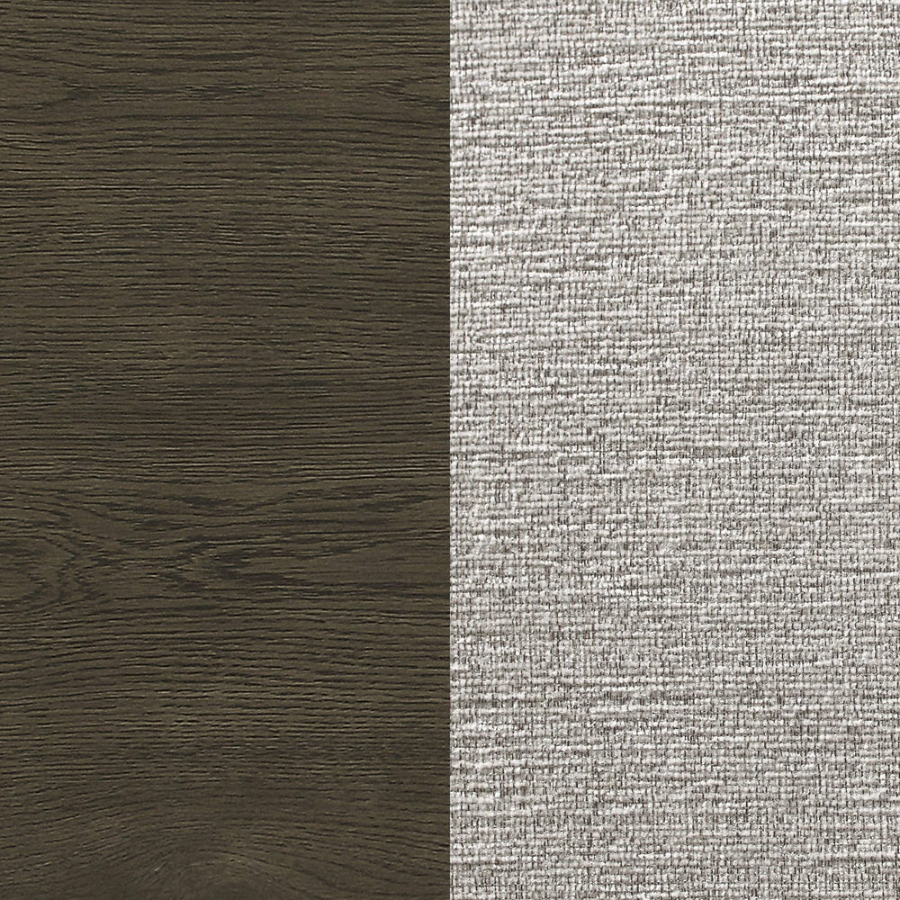 Juego de mesa de comedor rectangular Kelly de 5 piezas, gris oscuro