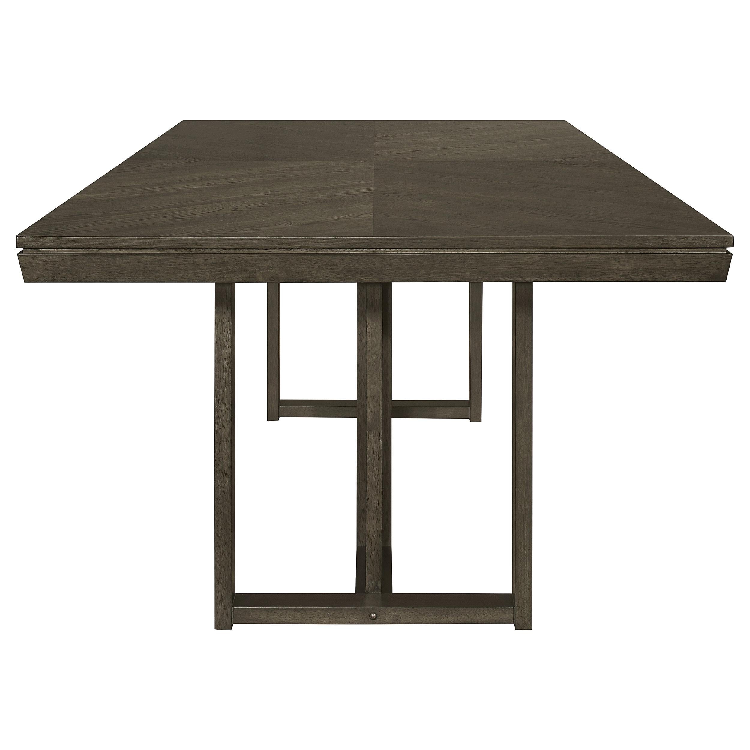 Kelly Rectangular 87-inch Wood Dining Table Dark Grey
