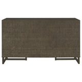 Aparador de comedor Kelly con 3 cajones y almacenamiento, color gris oscuro