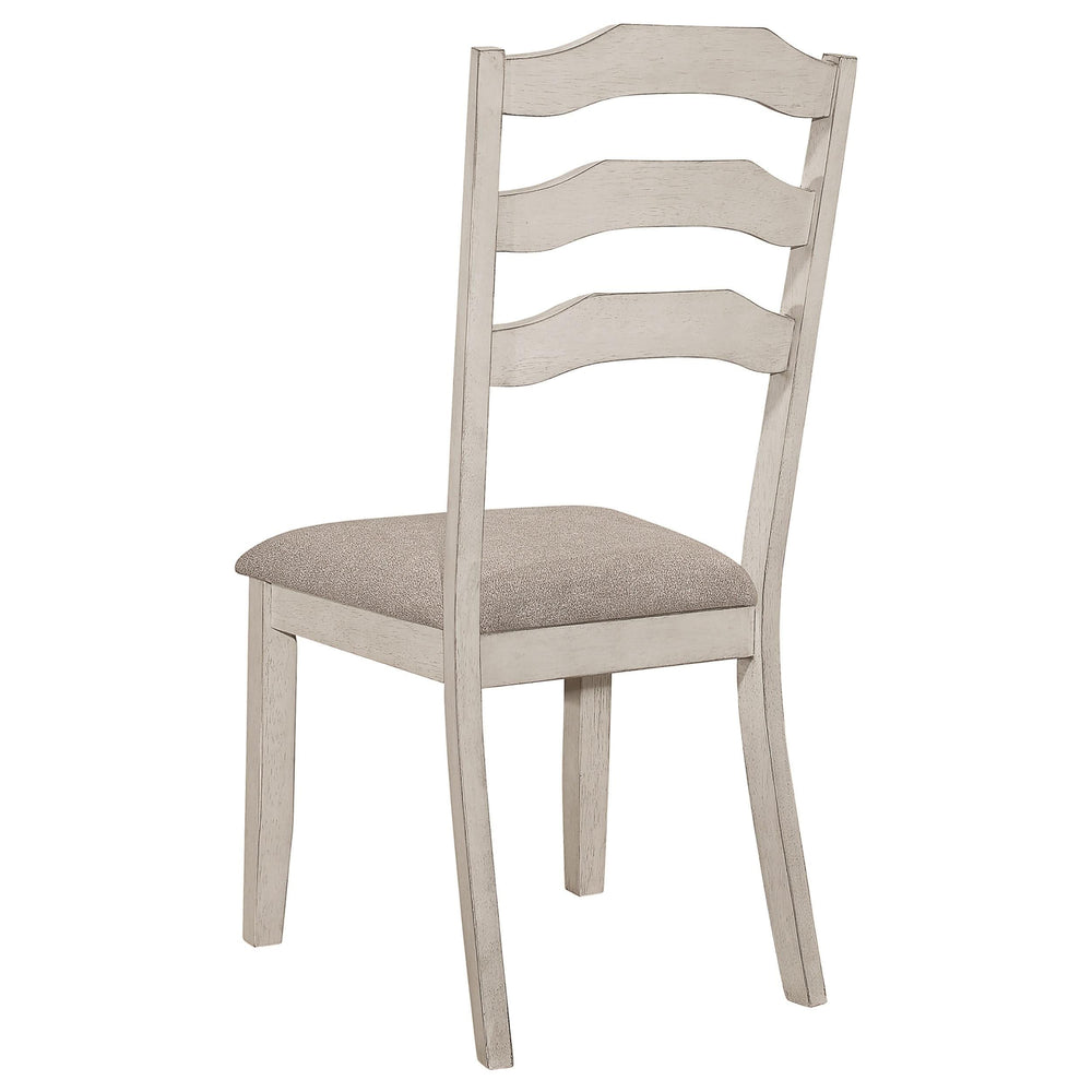 Juego de mesa de comedor rectangular Ronnie de 5 piezas, color crema rústico
