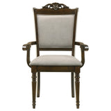 Juego de mesa de comedor rectangular Willowbrook de 9 piezas en color castaño