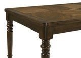 Mesa de comedor rectangular Willowbrook de madera de castaño de 87 pulgadas