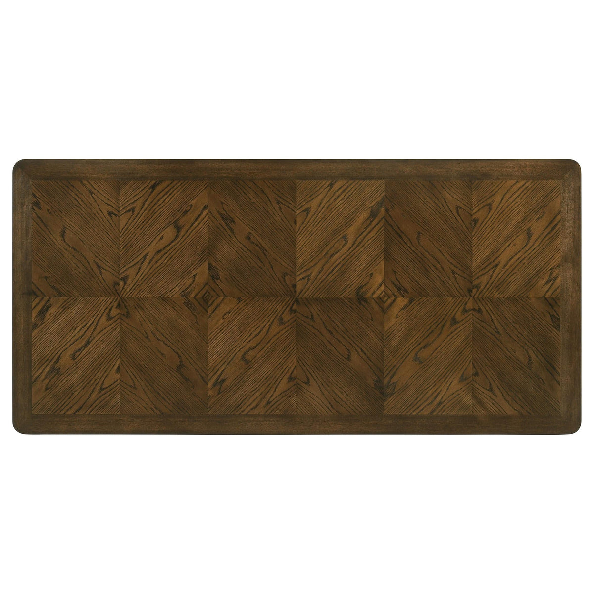 Mesa de comedor rectangular Willowbrook de madera de castaño de 87 pulgadas