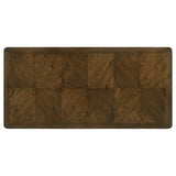 Mesa de comedor rectangular Willowbrook de madera de castaño de 87 pulgadas