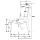 Willowbrook Wood Dining Side Chair Chestnut (Set of 2)