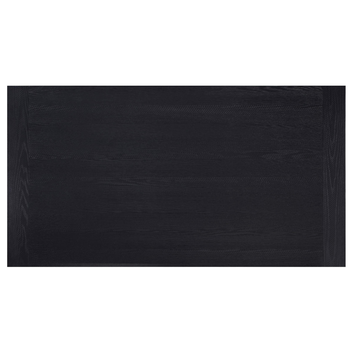 Juego de mesa de comedor Newport de 5 piezas con caballete rectangular, color negro