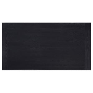 Juego de mesa de comedor Newport de 5 piezas con caballete rectangular, color negro