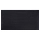 Juego de mesa de comedor Newport de 6 piezas con caballete rectangular, color negro