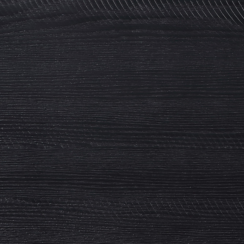 Silla de comedor Newport de madera con respaldo de escalera, color negro (juego de 2)