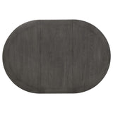 Juego de comedor Lavon de 5 piezas con hojas extensibles ovaladas, gris medio