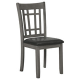 Juego de comedor Lavon de 5 piezas con hojas extensibles ovaladas, gris medio