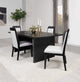 Juego de mesa de comedor Brookmead de 5 piezas con hojas extensibles, color negro