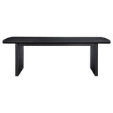 Juego de mesa de comedor Brookmead de 5 piezas con hojas extensibles, color negro