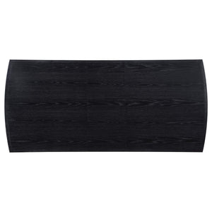 Juego de mesa de comedor Brookmead de 5 piezas con hojas extensibles, color negro