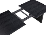 Juego de mesa de comedor Brookmead de 5 piezas con hojas extensibles, color negro