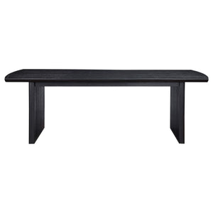Juego de mesa de comedor Brookmead de 7 piezas con hojas extensibles, color negro
