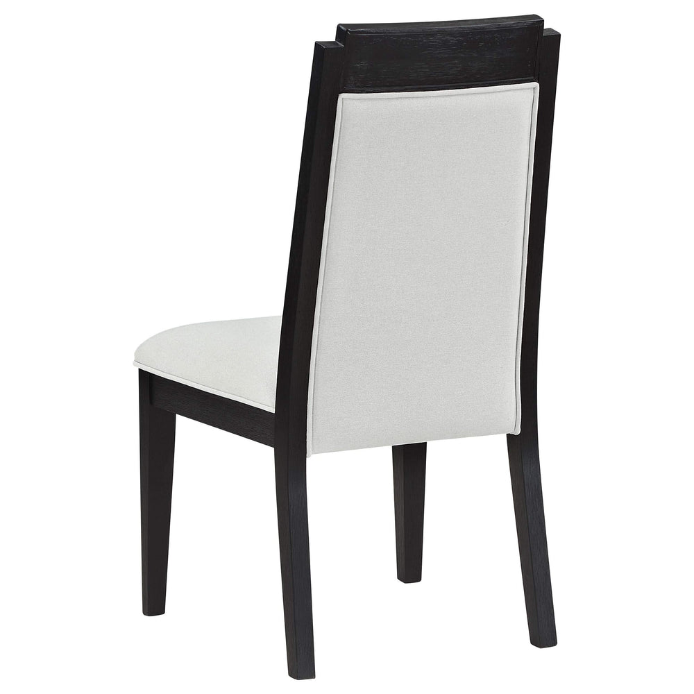 Juego de mesa de comedor Brookmead de 7 piezas con hojas extensibles, color negro