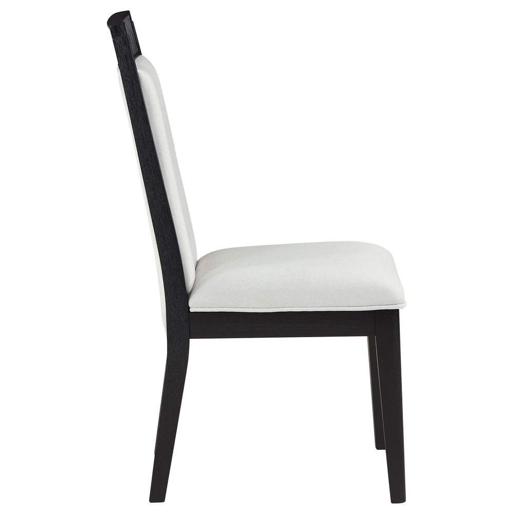 Juego de mesa de comedor Brookmead de 7 piezas con hojas extensibles, color negro