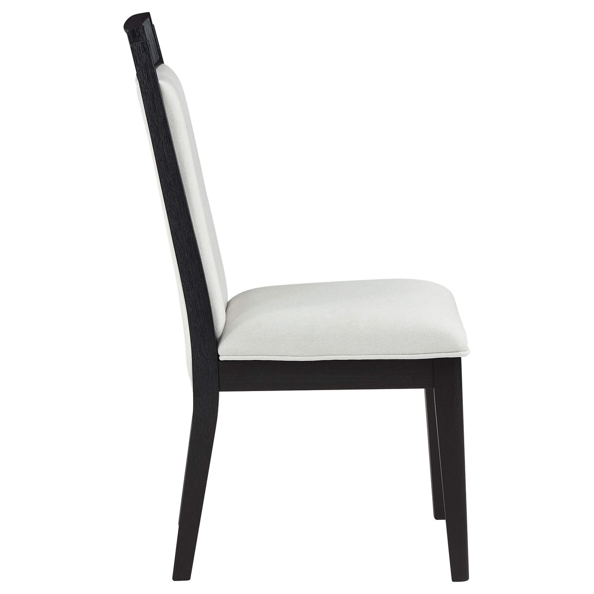 Juego de mesa de comedor Brookmead de 7 piezas con hojas extensibles, color negro