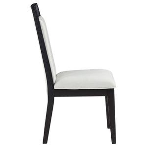 Juego de mesa de comedor Brookmead de 7 piezas con hojas extensibles, color negro