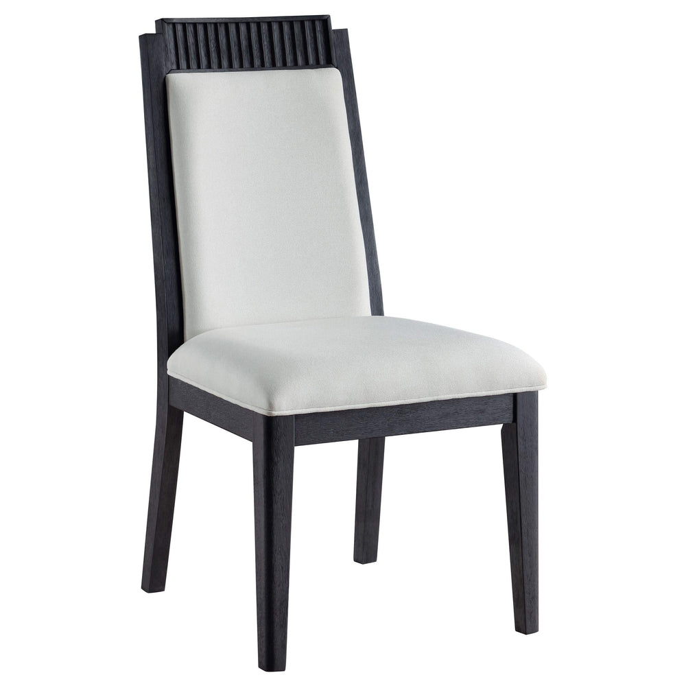 Juego de mesa de comedor Brookmead de 9 piezas con hojas extensibles, color negro