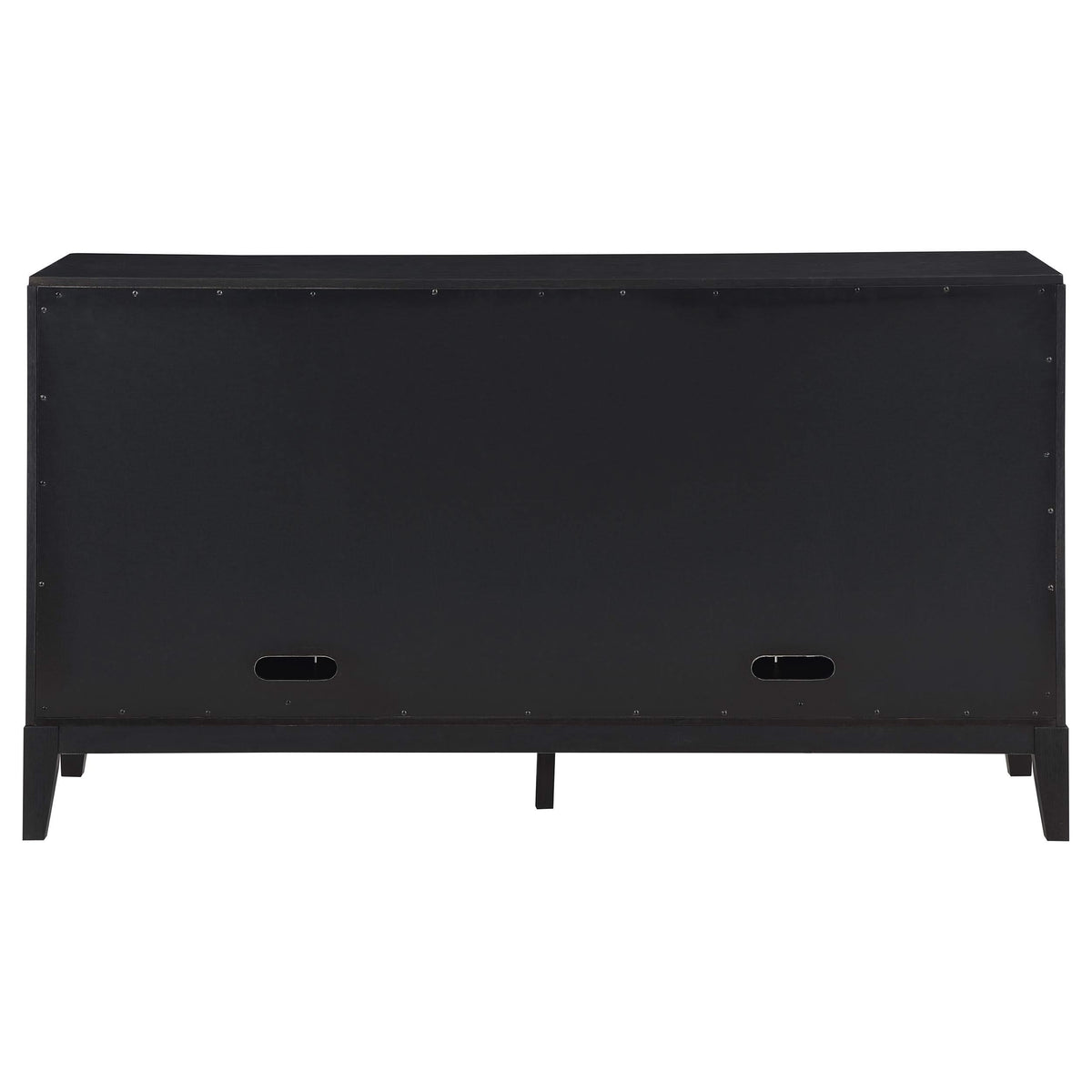 Aparador tipo buffet de 4 puertas Brookmead, color negro