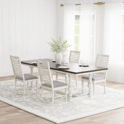 Aventine 5-piece Extension Leaf Dining Set Vintage White