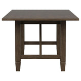 Juego de mesa de comedor rectangular Matisse de 5 piezas en marrón claro