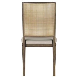 Juego de mesa de comedor rectangular Matisse de 5 piezas en marrón claro