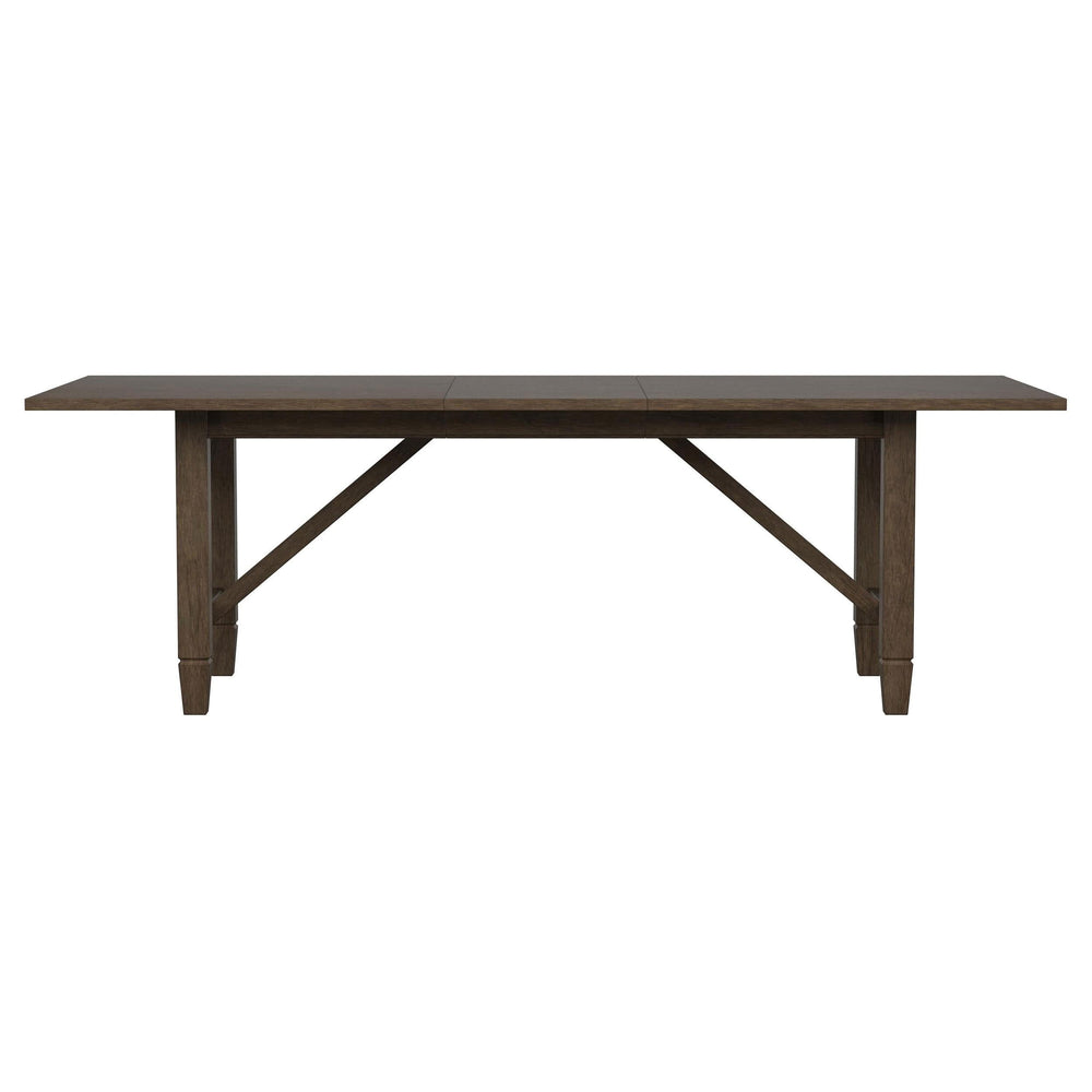 Juego de mesa de comedor rectangular Matisse de 7 piezas en marrón claro