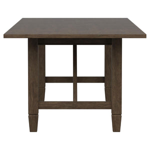 Juego de mesa de comedor rectangular Matisse de 7 piezas en marrón claro