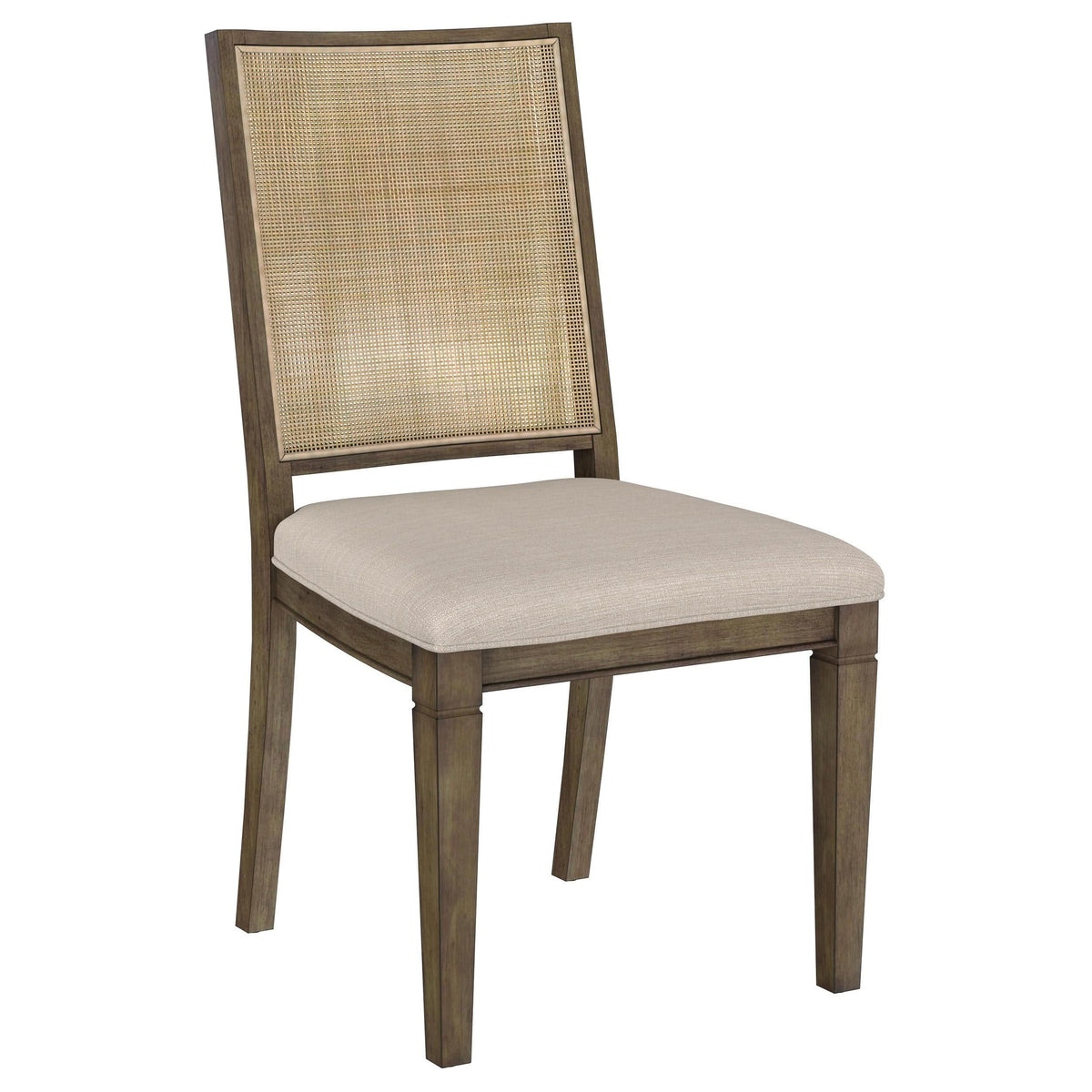 Juego de mesa de comedor rectangular Matisse de 7 piezas en marrón claro
