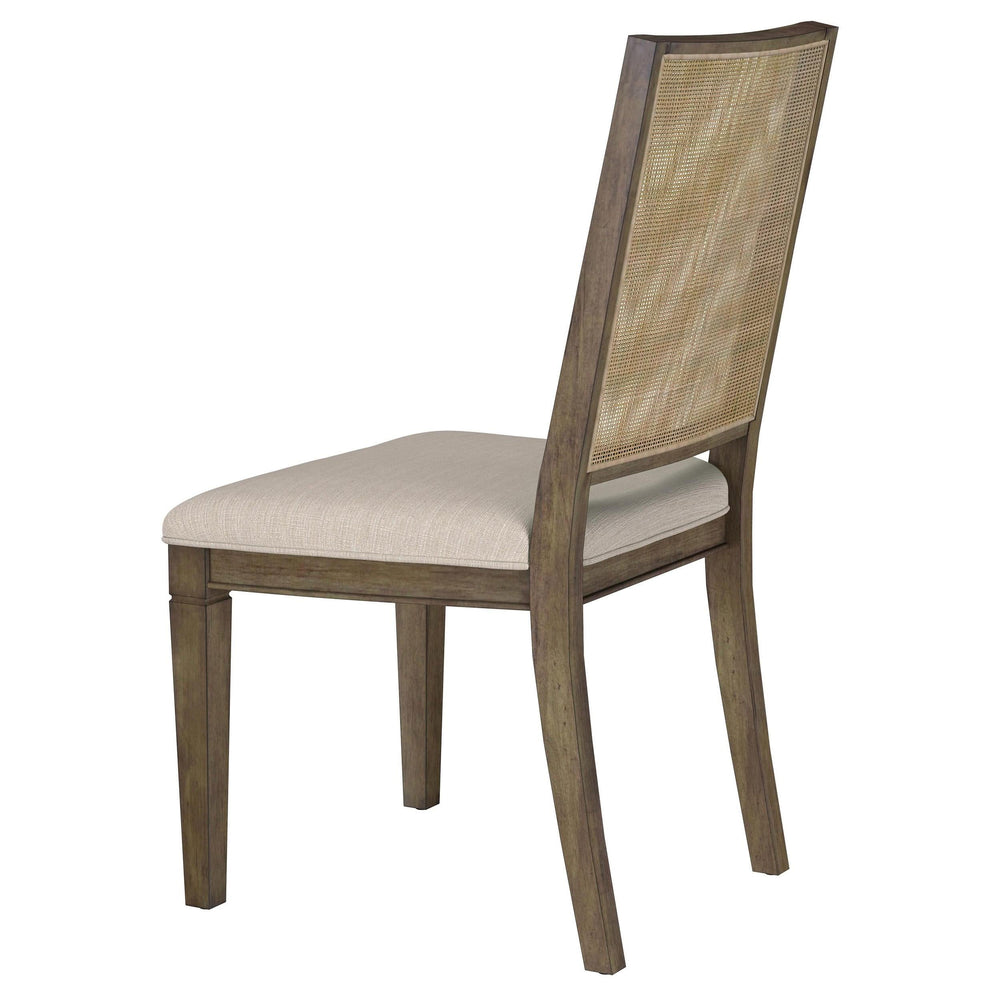 Juego de mesa de comedor rectangular Matisse de 7 piezas en marrón claro