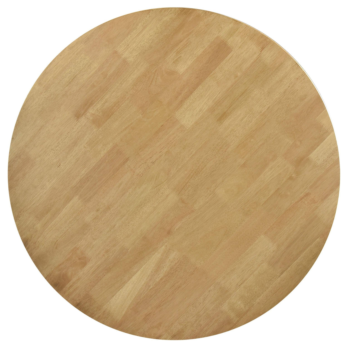 Juego de comedor redondo de 5 piezas de madera maciza Elowen en nogal claro