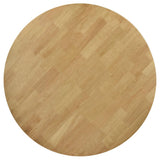 Juego de comedor redondo de 5 piezas de madera maciza Elowen en nogal claro