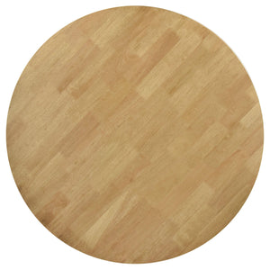 Juego de comedor redondo de 5 piezas de madera maciza Elowen en nogal claro