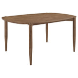 Juego de comedor Dortch de 5 piezas ovalado de madera maciza en nogal